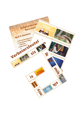 Lesmateriaal VLL - kern start - domino/leesrups van auteur Peggy Van Rompaey