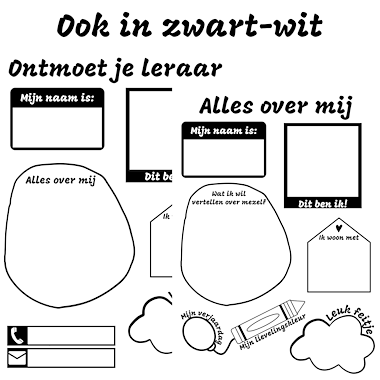 Lesmateriaal Ontmoet je leraar & over mij invulbladen eerste schooldag van auteur My Teacher Shares slide 3