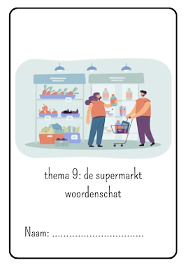 woordenschatbundel thema 'de supermarkt'