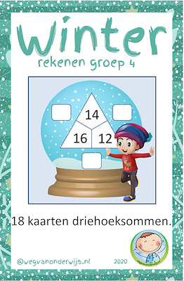 Lesmateriaal Winter reken pakket groep 4/tweede leerjaar van auteur wegvanonderwijs slide 2