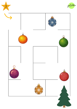 Lesmateriaal Kerstballen verzamelen van auteur Juf Nika slide 2