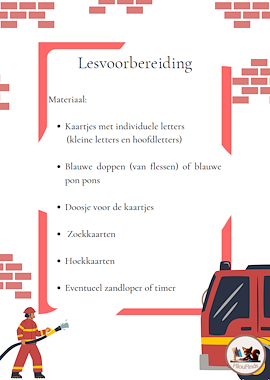 Lesmateriaal 🚒✨ Op Lettertocht met de 🚒 Brandweerwagen!  van auteur FilouFinds slide 2