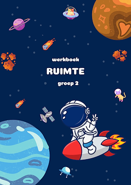 Lesmateriaal Werkboekje thema ruimte groep 2 van auteur Kleuterjuf_Daphne