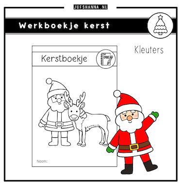 Lesmateriaal Thema kerst | Werkboekje (kleuters) van auteur Juf Shanna