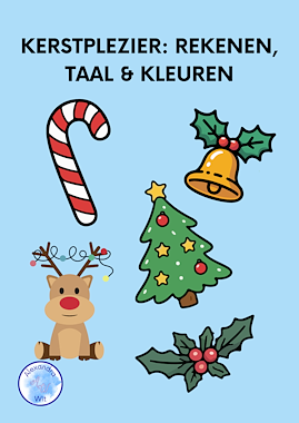 Lesmateriaal Kerstplezier: Rekenen, taal en kleuren van auteur Alexandra Wit