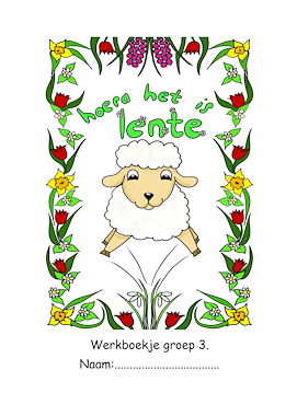 Lesmateriaal Werkboekje lente groep 3 van auteur Juf Monique