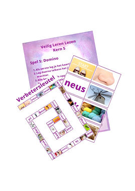 Lesmateriaal VLL - kern 5 - domino/leesrups van auteur Peggy Van Rompaey