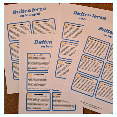 Lesmateriaal Buiten leren en spelen  van auteur Juf Daph