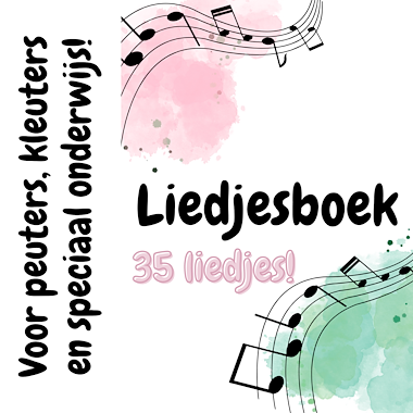 Lesmateriaal Liedjes boek met kinderliedjes voor peuters & kleuters  van auteur My Teacher Shares