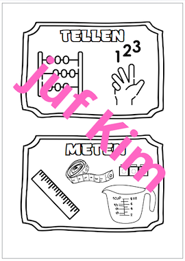 Lesmateriaal Focuswand wiskundedoelen van auteur Juf KimW