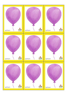 Lesmateriaal Ballonnen met splitsingen voor het lampje van auteur de beweegjuf slide 3