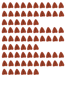 Lesmateriaal DINOSAURUSSEN legspel letters schubben  GROTE LETTERS van auteur juf Tinne slide 2