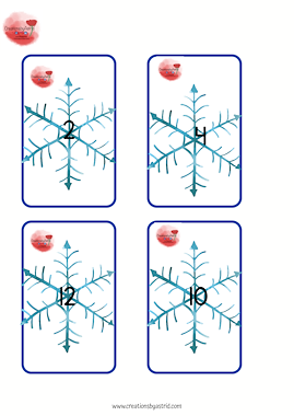 Lesmateriaal Winters bewegen, tafel van 4 en 6 van auteur Creations by Astrid slide 2