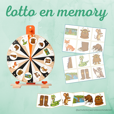 Lesmateriaal De Gruffalo - Lotto en Memory van auteur Nanny Melissa