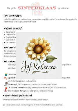 Lesmateriaal Bordspel thema Sinterklaas van auteur Juf Rebecca