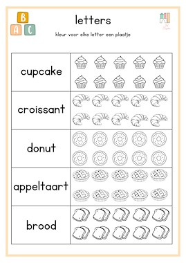 Lesmateriaal Werkboek thema bakkerij van auteur Kleuterjuf_Daphne slide 2