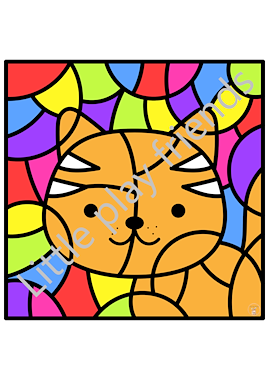 Lesmateriaal Kleuren naar voorbeeld - huisdieren  van auteur Little Play Friends slide 4