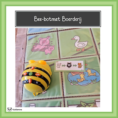 Lesmateriaal Bee-bot mat Boerderij van auteur Juf Janina slide 4
