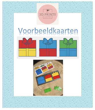 Lesmateriaal Voorbeeldkaarten kerst-puzzel van auteur juf Carine slide 1