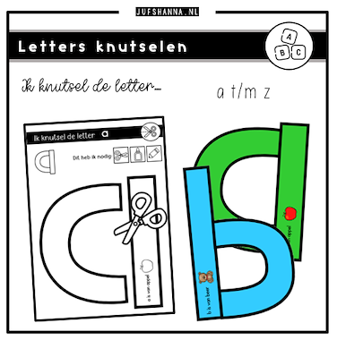 Lesmateriaal Letters | Ik knutsel de letters van auteur Juf Shanna
