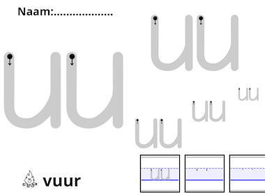 Lesmateriaal Regenboogbladen schrijven blokschrift rechtop van auteur Juf ilona slide 3