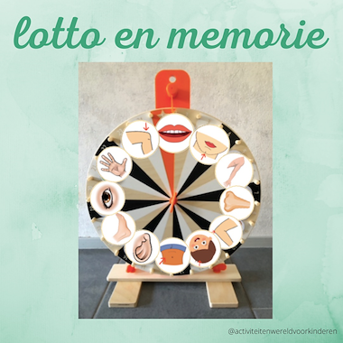 Lesmateriaal Thema mijn lichaam - lotto/memorie van auteur Nanny Melissa