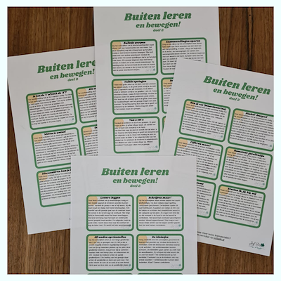 Lesmateriaal Buiten leren en bewegen! 2.0  van auteur Juf Daph slide 2