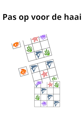 Lesmateriaal Spel: pas op voor de haai van auteur Juf EvVa