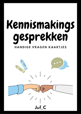 Lesmateriaal Kennismakingsgesprekken kaartjes van auteur Juf_C slide 1