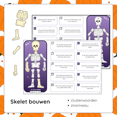 Lesmateriaal Leesspelletjes Halloween AVI start - AVI E3 van auteur Raket en Co slide 3