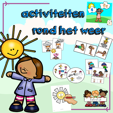 Lesmateriaal activiteiten rond het weer van auteur katrotje