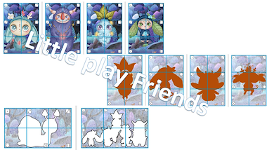 Lesmateriaal spelbundel - schattige bosmonsters van auteur Little Play Friends slide 3
