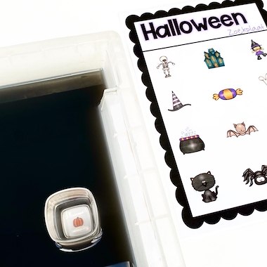Lesmateriaal Zoekplaat Halloween (onder water) van auteur Juf Maike