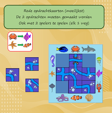 Lesmateriaal Smartgame Maak een weg voor de zeedieren van auteur Jabbedabbedoe slide 4