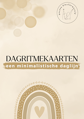 lesmateriaal Minimalistische daglijn - dagritmekaarten van auteur knussekleuterwereld