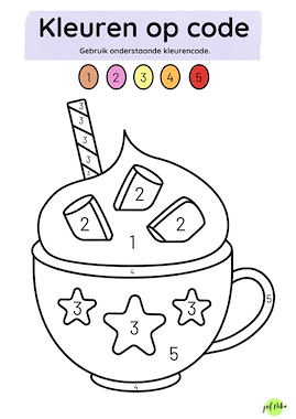 Lesmateriaal Kleuren op code: de winter van auteur Juf Nika slide 3