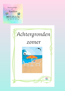 Lesmateriaal achtergronden speeltafel zomer van auteur kleuterwereldjes van roxillien