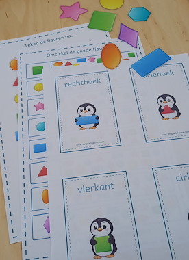 Lesmateriaal Pinguïn leert vormen van auteur SB Speelplezier