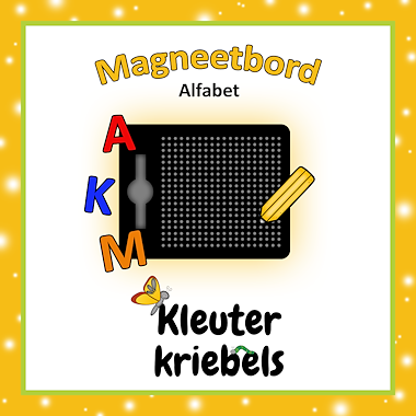 Lesmateriaal MAGNEETBORD: ALFABET van auteur Kleuter Kriebels