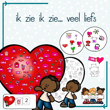 Lesmateriaal ik zie ik zie... veel liefs van auteur katrotje