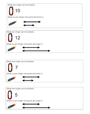 Lesmateriaal Ontdekdoos meten : parels, schakels, teldopjes, blokjes van auteur Katy Janssens slide 3
