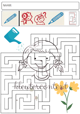 Lesmateriaal Thema bloemen: Werkblaadjes  van auteur Kleutercontent slide 2