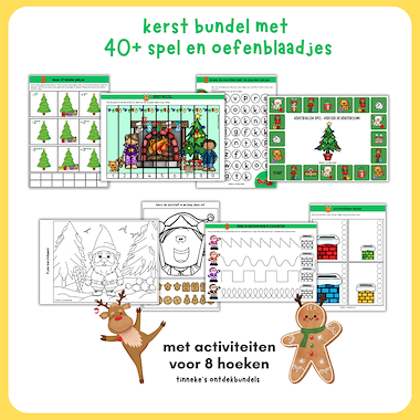 Lesmateriaal Kerst spel en oefenbundel: 40+ spelblaadjes!  van auteur Tinnekes ontdekbundels slide 3