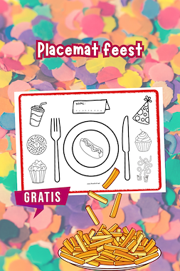 Lesmateriaal Placemat feest van auteur Thuisfuif slide 1