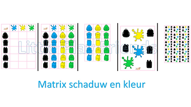 Lesmateriaal Matrixen - boekentasjes van auteur Little Play Friends slide 4