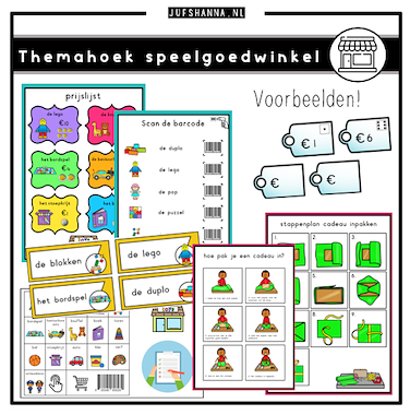 Lesmateriaal Themahoek speelgoedwinkel van auteur Juf Shanna slide 2