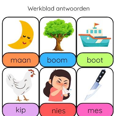 Lesmateriaal Dictee loopspel groep 3 van auteur Kleuterjuf Monique slide 2