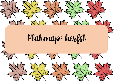 Lesmateriaal Plakmap herfst van auteur Kleuterjuf Amber