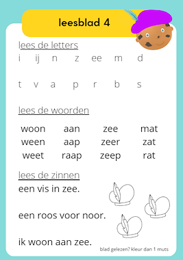 Lesmateriaal leesblaadjes  van auteur Juffen eersteklas slide 4