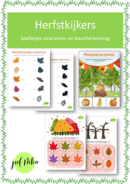Lesmateriaal Herfstkijkers van auteur Juf Nika slide 1
